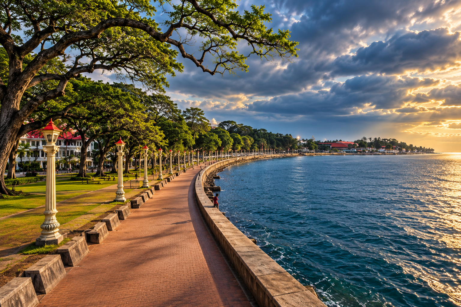 The famous Rizal Dumaguete Boulevard is 5 minutes away.